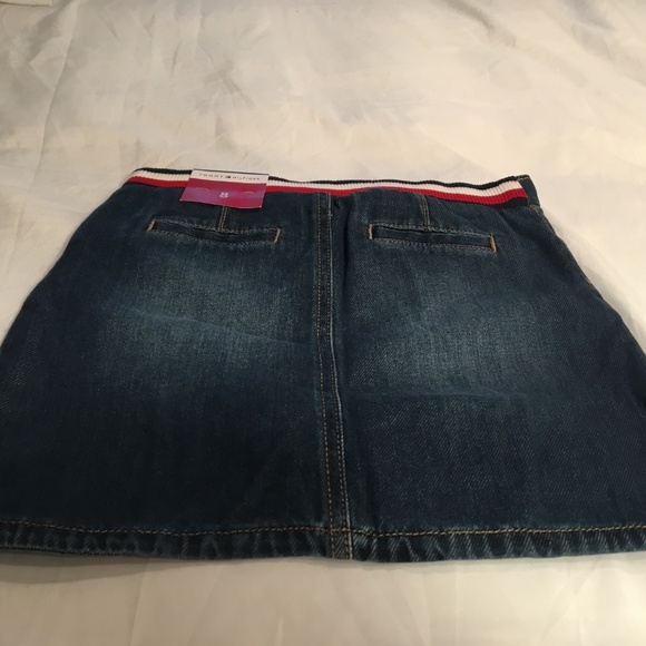 Tommy Hilfiger Kids Jean Denim Girl's Mini Skirt - Picture 6 of 6